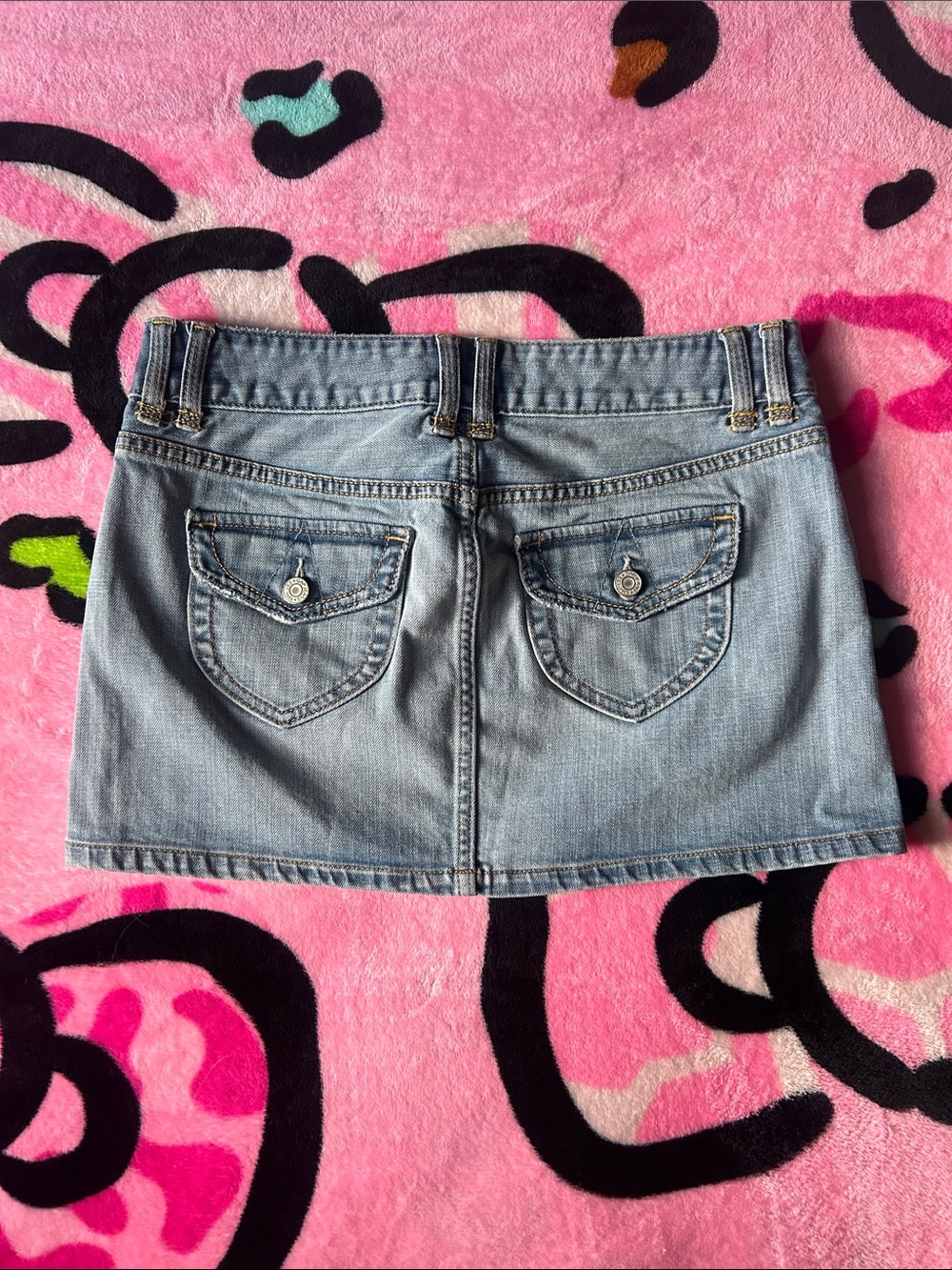 Y2K Mini Denim Skirt
